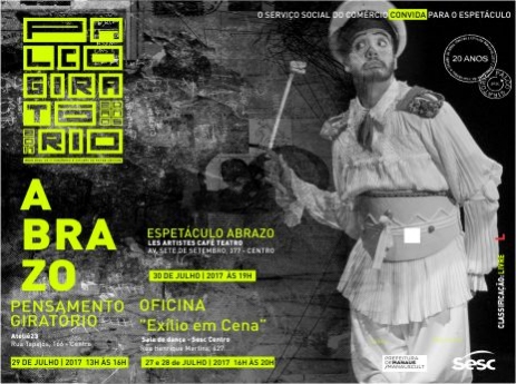 Palco Giratório Sesc promove oficina, bate-papo e espetáculo teatral