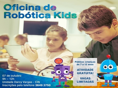 Senac lança projeto gratuito  de robótica para crianças de 7 a 12 anos