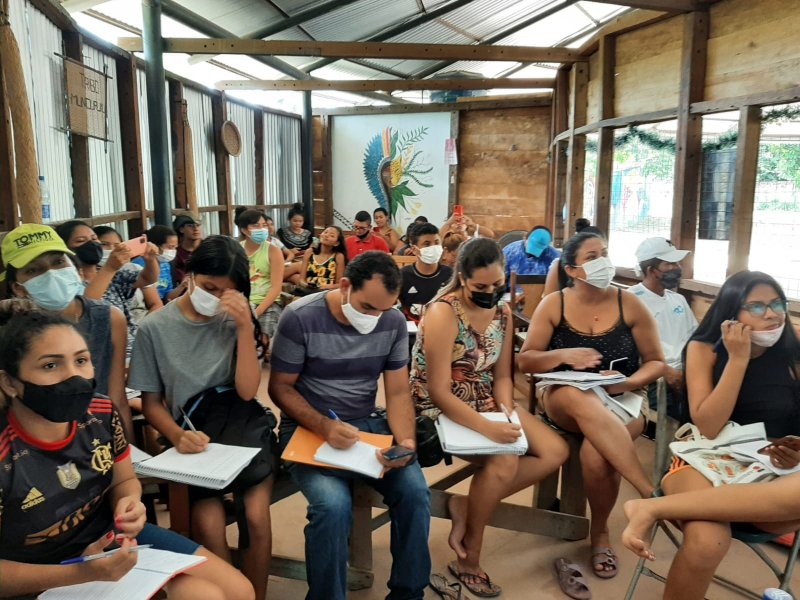 Senac AM leva qualificação profissional para indígenas do Parque das Tribos, em Manaus 